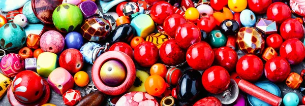 Beads or colorful beads — Stock Photo, Image