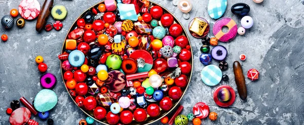 Gyöngy vagy a színes gyöngyök Jogdíjmentes Stock Képek