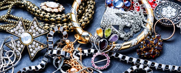 Jewelry and bijouterie. — Stock Photo, Image