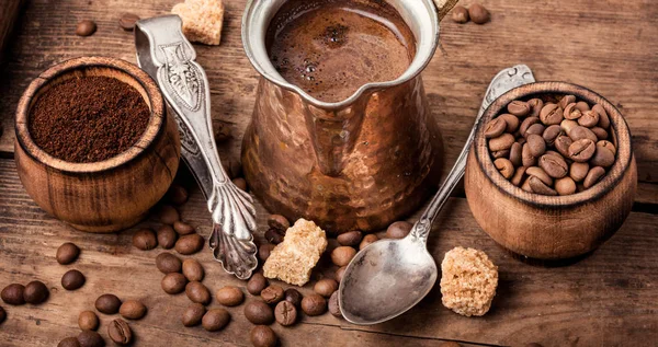 Kahve çekirdekleri ve zemin