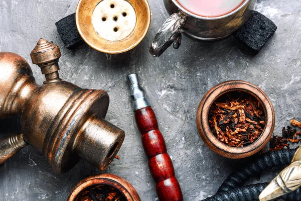 East shisha hookah with drink — Stock Photo, Image