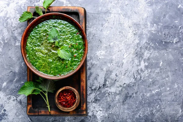 Nettle leaf soup — Stock Image Nettle leaf soup Stock Photo