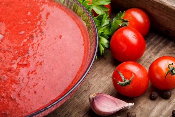 Zuppa di gazpacho di pomodoro — Foto Stock