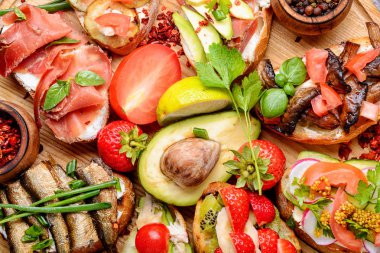 geleneksel İtalyan bruschetta