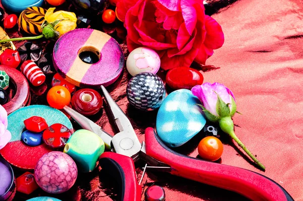 Beads, colorful beads — Stock Photo, Image