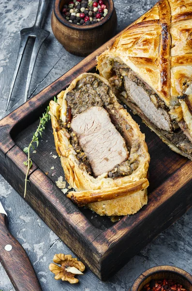 Homemade beef Wellington