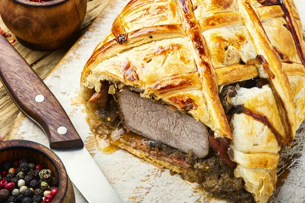 Carne casera Wellington — Foto de Stock