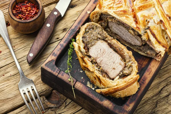 Carne casera Wellington — Foto de Stock