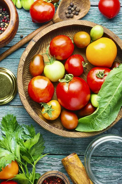 Herfst conserven tomaten — Stockfoto