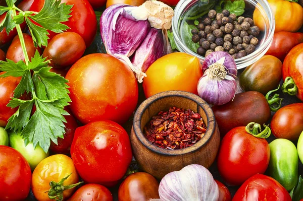 Autumn canning tomatoes — Stock Image Autumn canning tomatoes Royalty Free Stock Photos