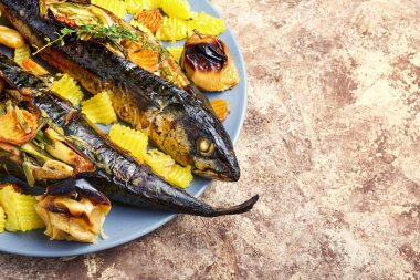 Kabak dolgulu fırında balık