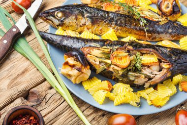 Kabak dolgulu fırında balık