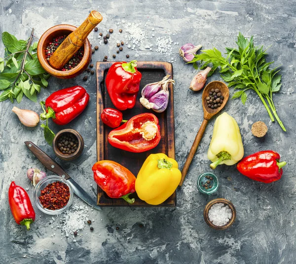 Pickling or canning pepper — Stock Image Pickling or canning pepper Stock Photo