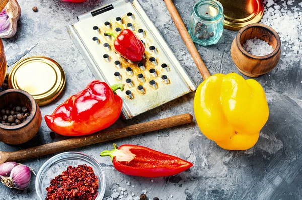 Autumn canning pepper — Stock Image Autumn canning pepper Stock Picture