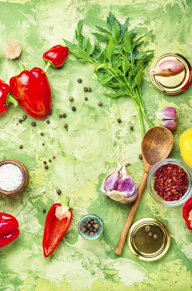 Autumn canning pepper — Stock Image Autumn canning pepper Stock Picture