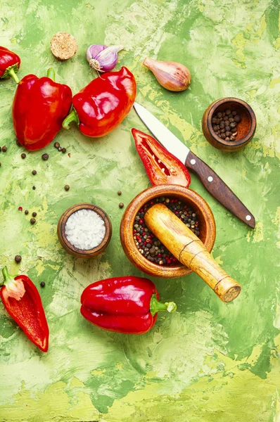 Autumn canning pepper — Stock Photo, Image