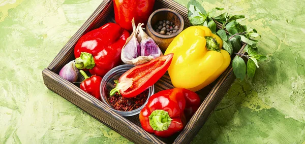 Pickling or canning pepper — Stock Image Pickling or canning pepper Stock Image