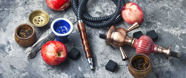 Hookah with nectarine flavor — Stock Photo, Image