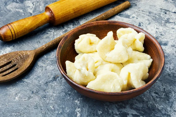 Ukrainian lazy dumplings — Stock Photo, Image