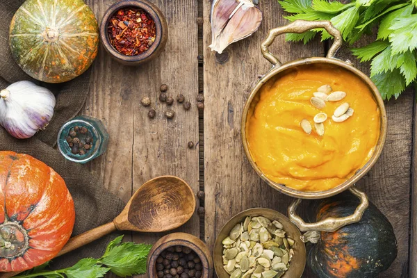 Pumpkin creme soup — Stock Image Pumpkin creme soup Royalty Free Stock Images