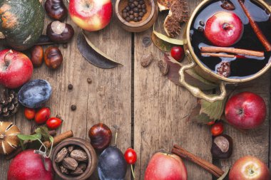 Sonbahar mulled şarap