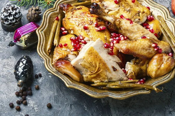 Pollo tradicional de Navidad — Foto de Stock