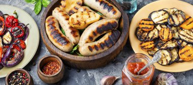 sebzeli ızgara sosis