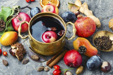 Sonbahar mulled şarap