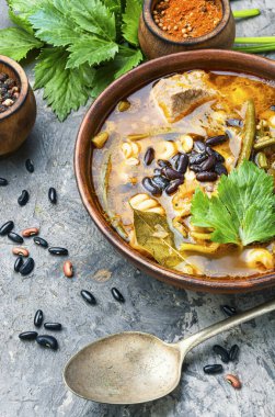 Fasulye çorbası et