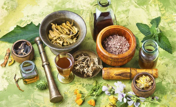 Herbal naturopathic medicine — Stock Photo, Image