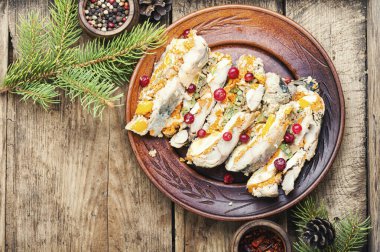 Balık sebze ile rulo