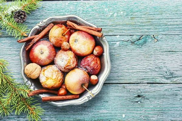 Red baked apples — Stock Photo, Image