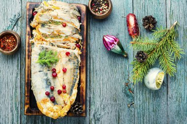 Balık sebze ile rulo