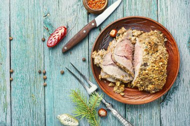 Noel için pişmiş et