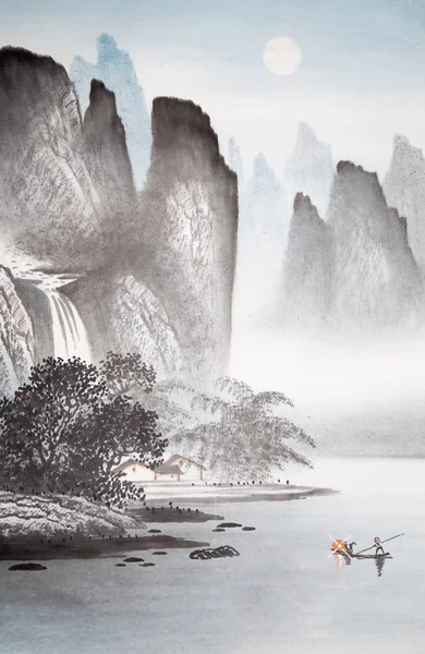 Chinese traditional painting of landscape