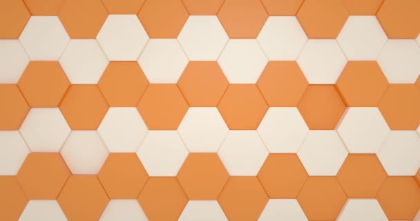Looping Hexagon Animation Background Abstract Displacement — Stock Video