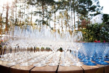 Servis, aperatif boş bardak