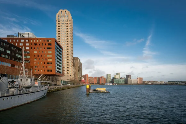 Haven van de stad Rotterdam — Stockfoto