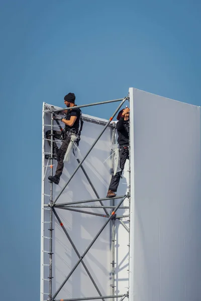 Setting up the stage for The Passion — Stock Photo, Image