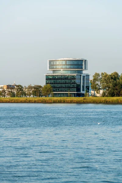 Dordrecht Nederländerna September 2020 Utsikt Över Floden Maas Över Det — Stockfoto