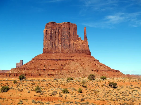 Monument Valley Navajo Tribal Park Arizona West Mitten Butte —  Fotos de Stock