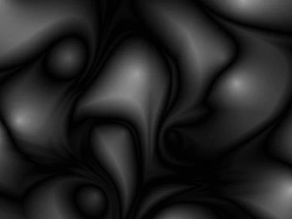 Black Abstract Futuristic Glossy Background Fabric Silk Texture Ambient Occlusion — Stock Vector