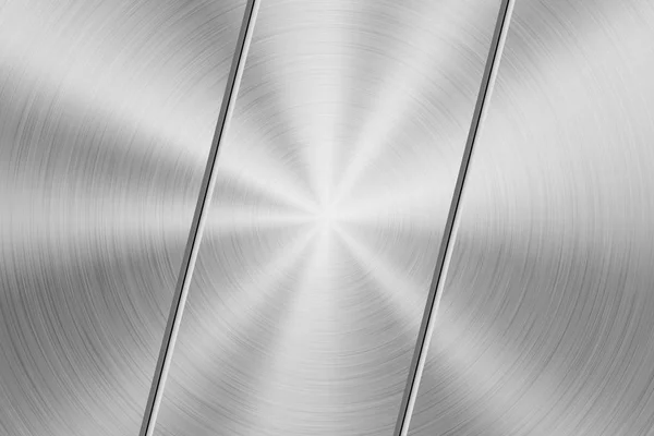 Metalltechnologie Hintergrund Mit Runder Polierter Gebürsteter Textur Chrom Silber Stahl lizenzfreie Stockillustrationen