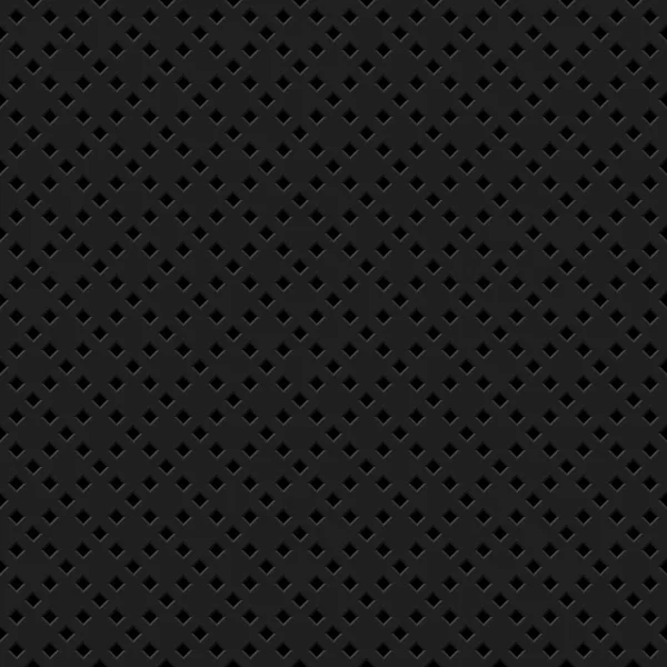 Fondo Tecnología Abstracta Negra Con Textura Parrilla Perforada Rombo Sin — Vector de stock