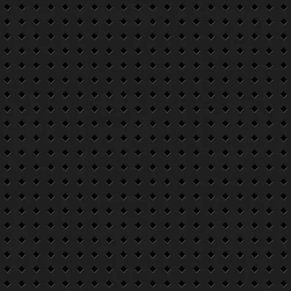 Black Abstract Technology Background Seamless Rhomb Perforated Speaker Grill Texture Stock Vector