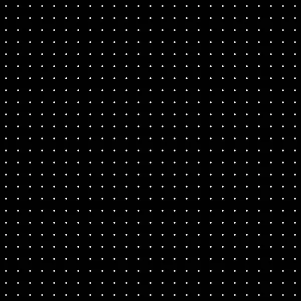 Zwarte Abstracte Achtergrond Met Naadloze Witte Stippen Cirkels Voor Design — Stockvector