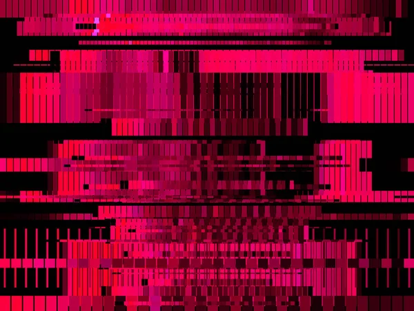 Schwarze abstrakte Technologie Hintergrund mit Glitch-Textur — Stockvektor