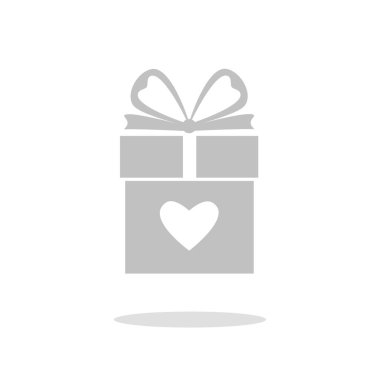 Şerit, yay, beyaz arka plan üzerinde izole kalp simgesi ile hediye kutuları. Büyük hediye, yığını şaşırtıyor. Sevgililer günü, yılbaşı, doğum günü, tatil kavramı. Vektör çizim. Düz çizgi film tasarım