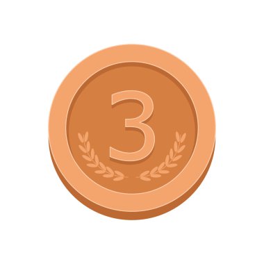 Üçüncü, bronz madalya 3 yer. Kupa, şampiyon Ödülü