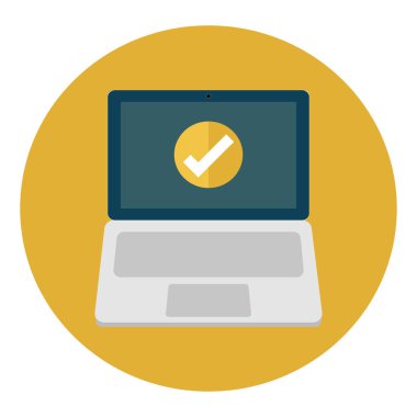 Beyaz arka plan üzerinde izole laptop. Bilgisayar dizüstü bilgisayar, pc simgesi.